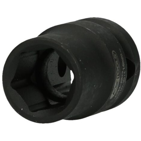 1/2" Bussola esagonale p.avvitatori ad impulsi,corta,14mm