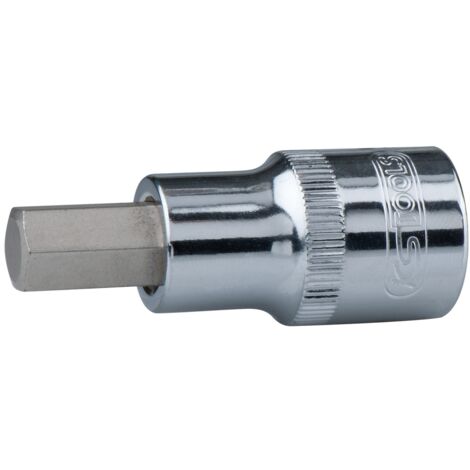 1/2" CHROMEplus Bit-Stecknuss Innensechskant, kurz, 3/8"
