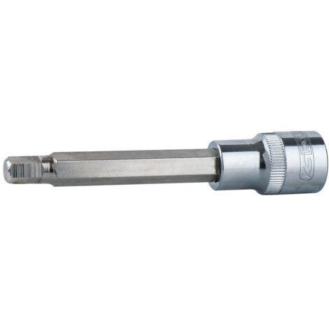 1/2" CHROMEplus Bit-Stecknuss Innensechskant, lang, 12mm