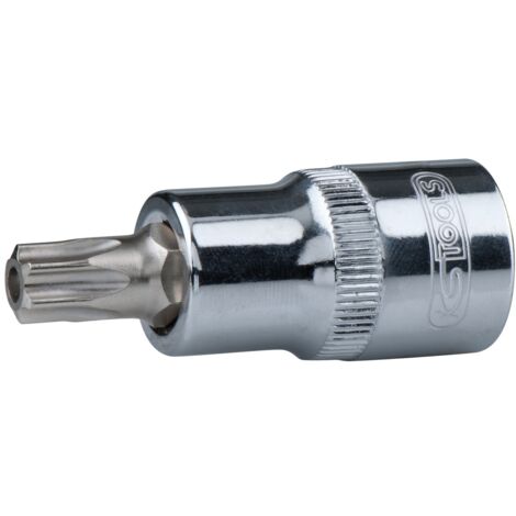 1/2" CHROMEplus Bit-Stecknuss Torx mit Stirnlochbohrung,TB45