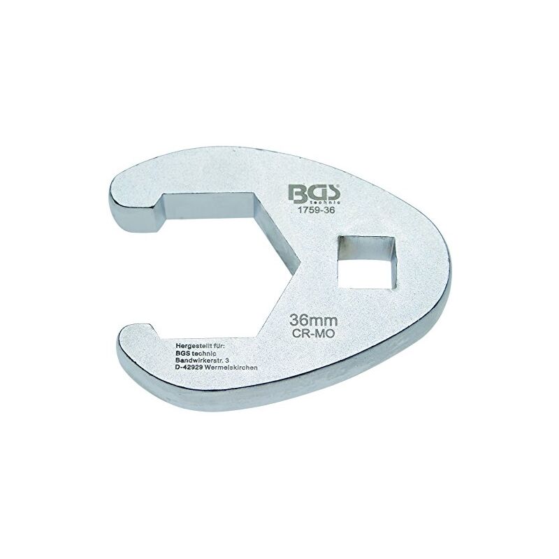1/2'- crowfoot clé plate 36 mm