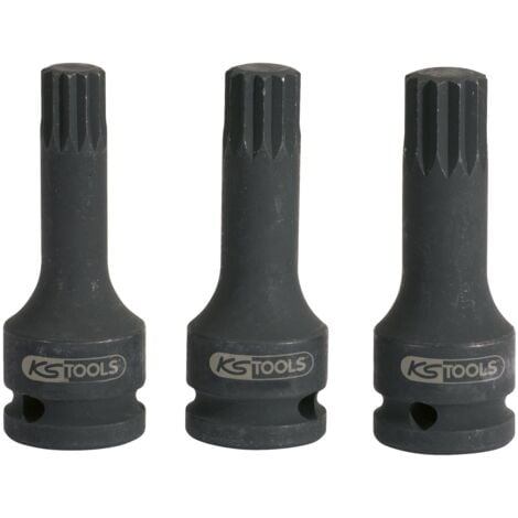 1/2" Douilles à chocs, XZN M16, 75mm