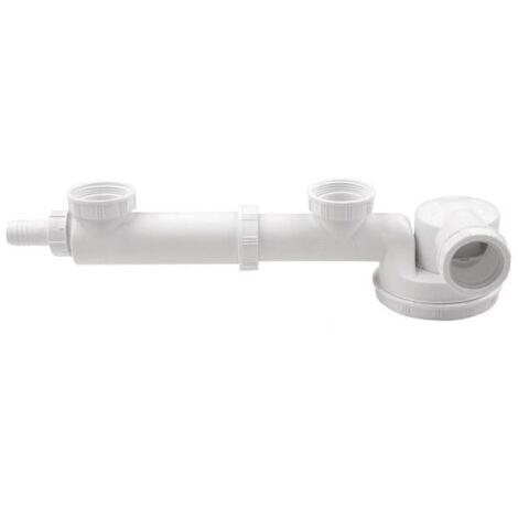 1/2 Inch 40mm Double Slim Flat Kitchen Sink Drain Waste Trap