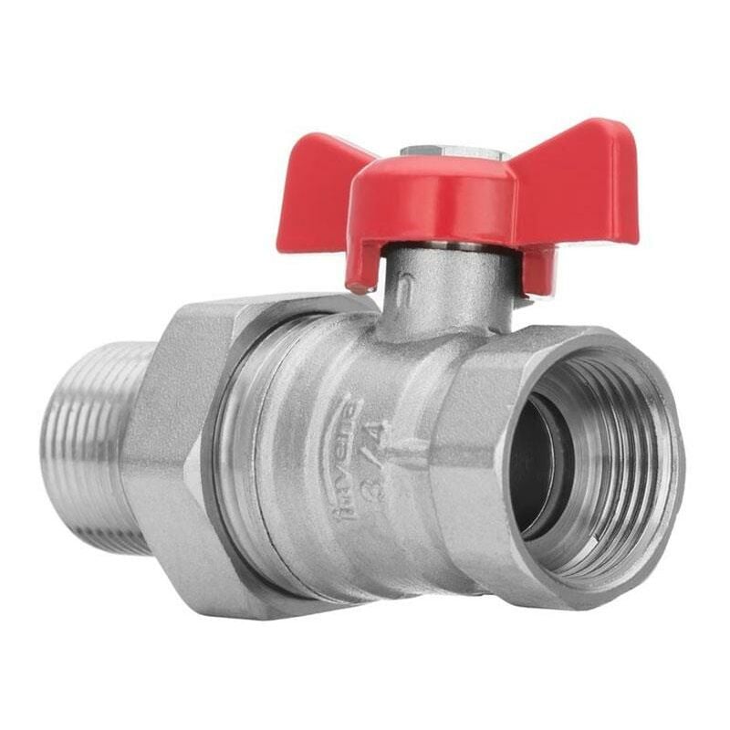 1/2inch BSP Female x Male Water Valve Red Handle With Flare
