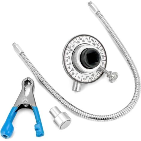 1/2" Jauge de Serrage Angulaire avec Bras Magnétique et Bras à Griffes Clé Dynamométrique à Bras Clip