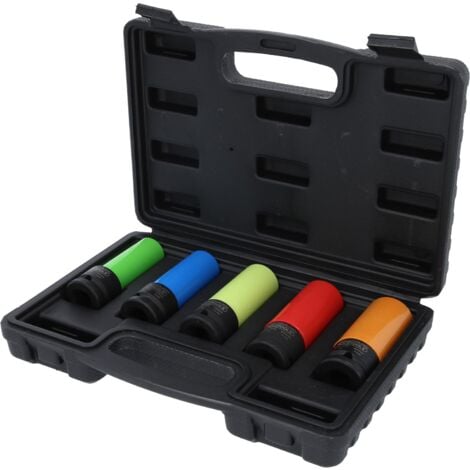 KSTOOLS 1/2" Jeu de douilles à chocs pour jantes aluminium robustes, 5 pcs