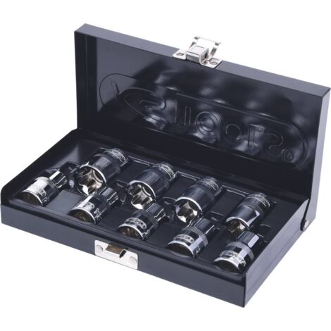 1/2" Jeu de douilles Torx E CHROMEplus, 9 pcs.