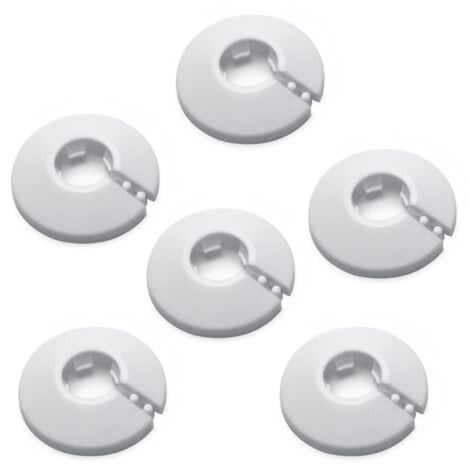 1/2" OD 16mm White Decorative Pipe Covers PP Plastic Wall Pipe Decoration