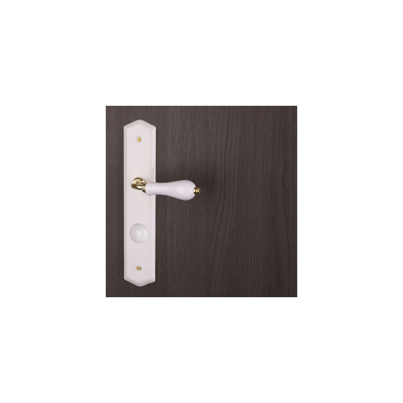 Ouvre&deco - Poignée de porte d'intérieur 1 côté réversible avec Conda Porcelaine