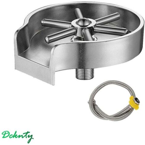 1/2 Punto Rubinetto Risciacquatore Vetro Automatico Pressa Cucina Lavello Vetro Pulitore
