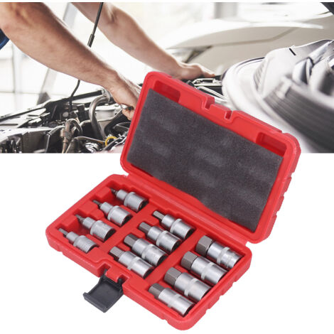 1/2"-Schlagschrauber-Steckschlüsselsatz, 12-teilig – Hochfest für Kfz-Mechaniker – Inklusive Box