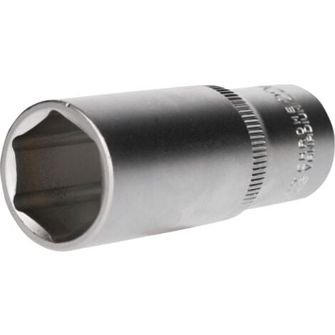 BRILLIANT TOOLS 1/2" Sechskant-Stecknuss, lange Ausführung, 22 mm