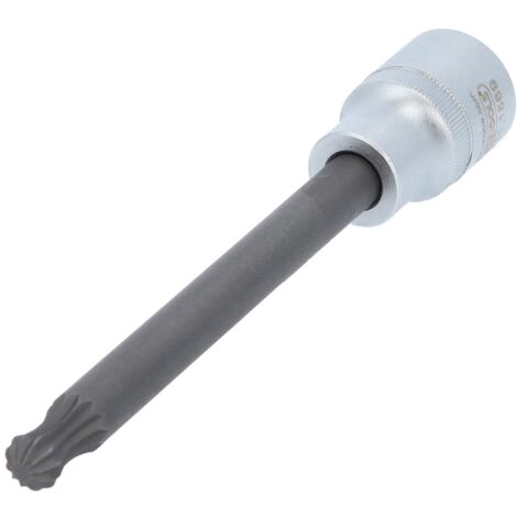 1/2" Spezial-Bit-Stecknuss für Vielzahn-Schrauben am Ansaugkrümmer mit Kugelkopf, 10 mm