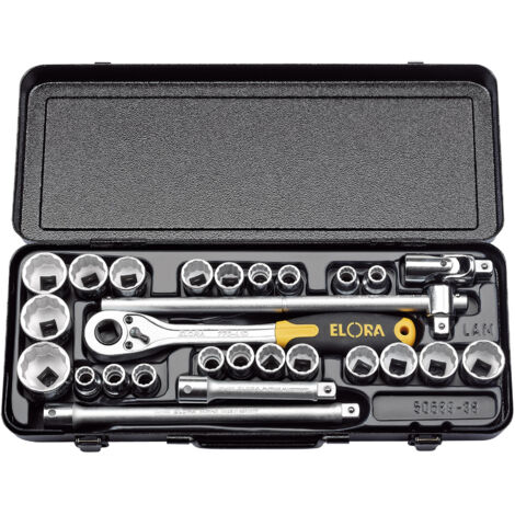 1/2" Square Drive Elora Metric and Imperial Socket Set (28 Piece) (50650)