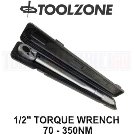 1/2"" TORQUE WRENCH HIGH RANGE 50-250FT/LB 70-350NM RATCHET IN CASE SS031