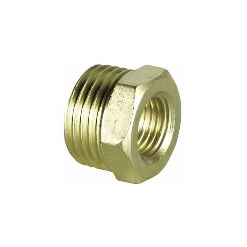 1/2' x 1/4' Male x Female Brass Reduction Nipple Union Fittings for Manometers