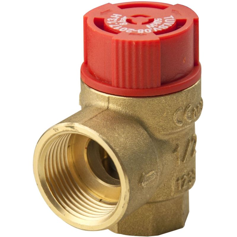 Ottone - 1/2' x 3/4' Safety Pressure Release Relief Reducing Valve FxF Female 1,5 Bar