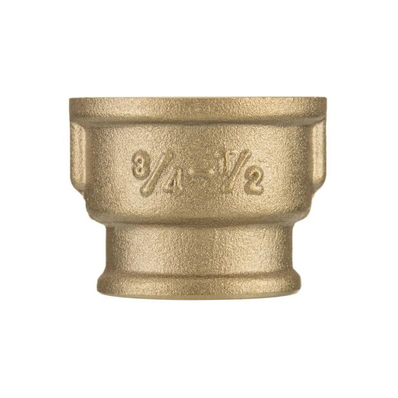 1/2" x 3/8" BSP Female Thread Pipe Reduction Muff Union Joiner Fitting Brass