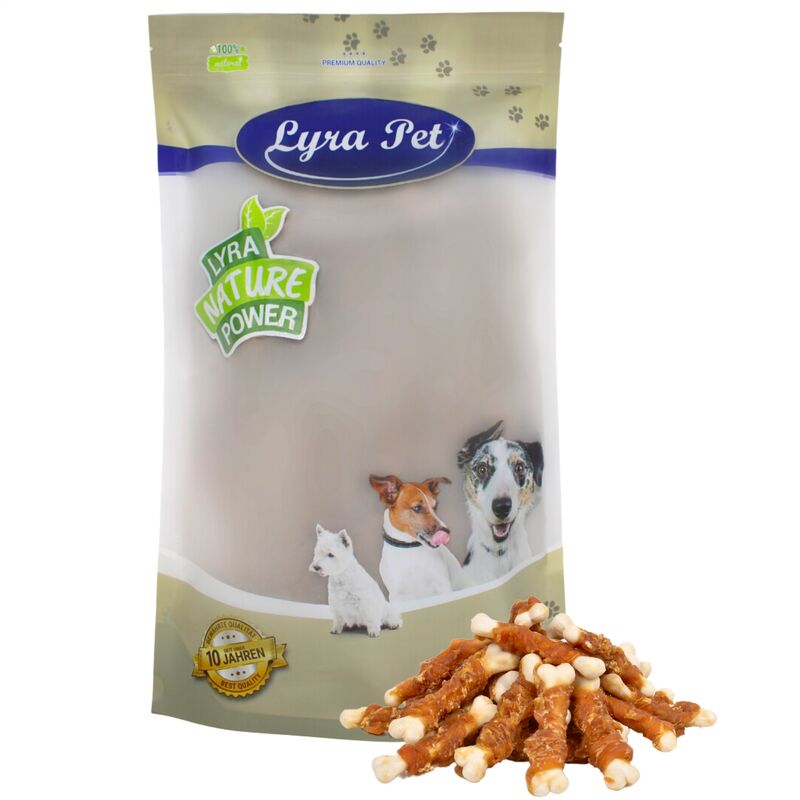 5 kg Lyra Pet Calciumknochen mit Hühnerbruststreifen