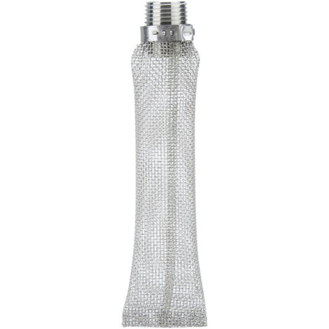 1/2in NPT Stainless Steel Beer Filter Screen Mesh Filter for Homebrew Beer Kettle Mash Tun(6in)