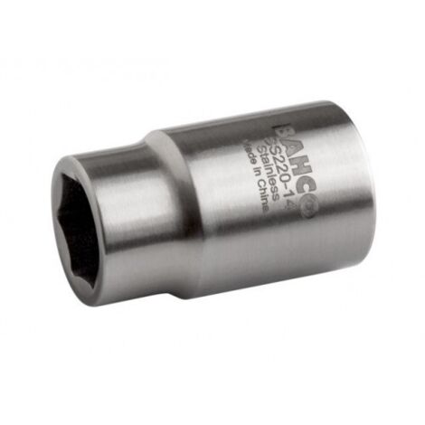 1/2VASO HEXAGONAL ACERO INOXIDABLE12MM - BAHCO