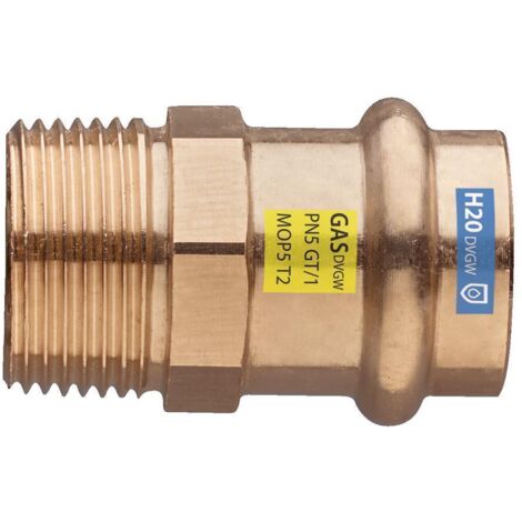 LE SANITAIRE 1/2x15mm Ü-Stück AG - RG Kombifitting Frabo DVGW