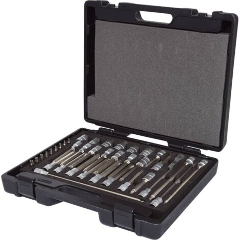1/4"+1/2" Jeu d'embouts, 38 pcs
