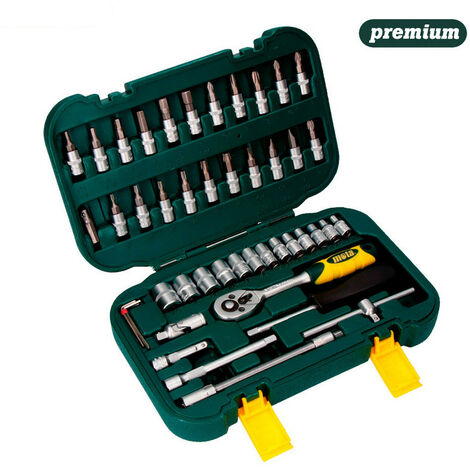 1/4"- 45 pcs-cr.v ek402 jeu de trous de serrure et acc. 1/4"- 45 pcs-cr.v ek402