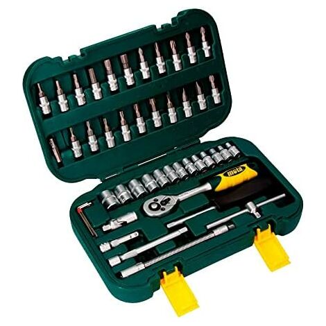 1/4"- 45 pz-cr.v ek402 set di fori per chiavi e acc. 1/4"- 45 pz-cr.v ek402
