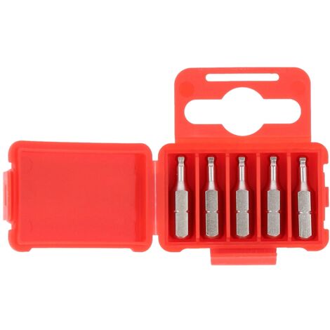 1/4" Bit Innensechskant, 25mm, Kugelkopf, 1/8", 5er Pack