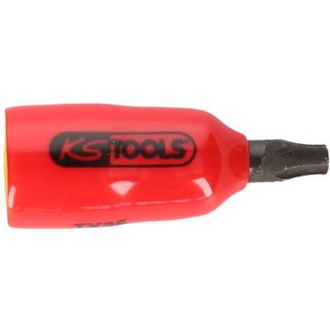 1/4" Bit-Stecknuss mit Schutzisolierung für Torx-Schrauben, T15