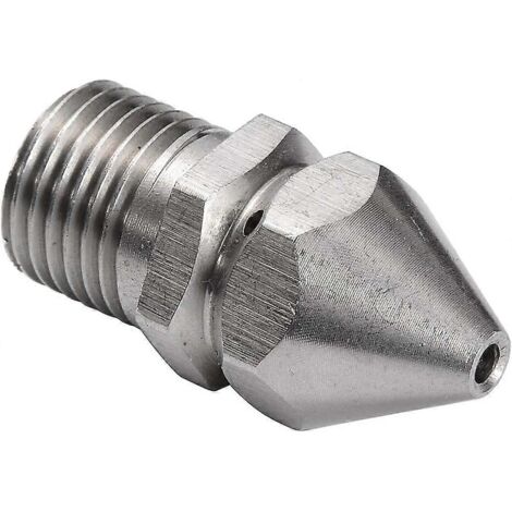1/4' BSP Cleaning Nozzle for 304 Stainless Steel Pressure Washer Lances Rotating Cleaning Nozzle for Dredging Sewer Line Pipe