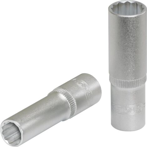 1/4" Douilles 12 pans, longues, 9 mm