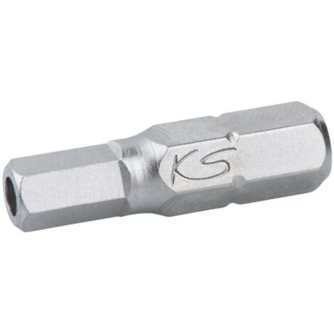 1/4" Embouts de vissage 6 pans percé, 25mm, 5mm