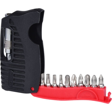 1/4" Etui d'embouts de vissage, 11 pcs Torx, PH, PZ