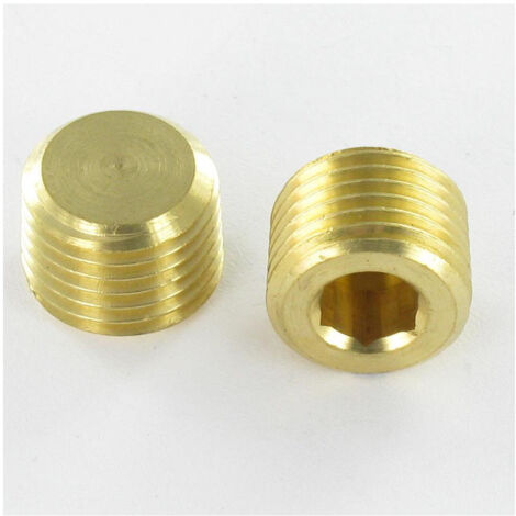 1/4 GAZ Longueur 10 6 pans Clé 6 Laiton R.1102-1 pièce