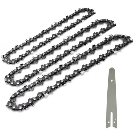 1/4 Guide de ChaîNe de TronçOnneuse 6 Pouces Scie éLectrique Portable Mini TronçOnneuse Lame de Journalisation ÉLagage ChaîNe de Scie Accessoires de ChaîNe