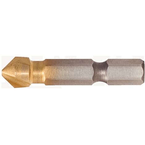 1/4" HSS TiN Kegel- und Entgratsenker-Bit 90°, 12,4mm