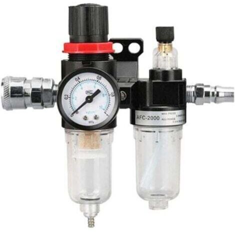 1/4 inch compressed air pressure regulator, water separator, compressed air with pressure gauge, oil separator, pressure regulator, compressor accessories