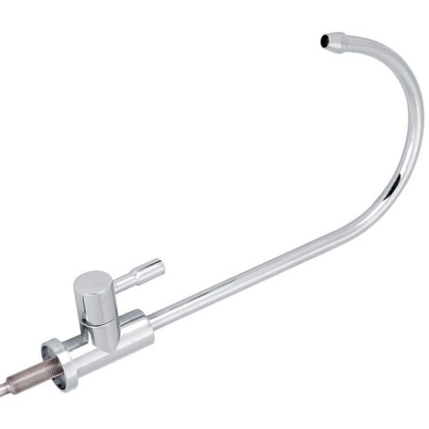 1/4"-Küchenarmatur mit Touch-Bedienung, Umkehrosmoseanlage, Schwanenhalsauslauf und Schnellanschluss-Trinkwasserfilter