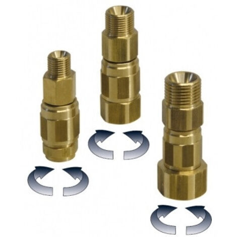 1/4" M x 1/4" F giunto girevole PA SW5 in Ottone alta portata