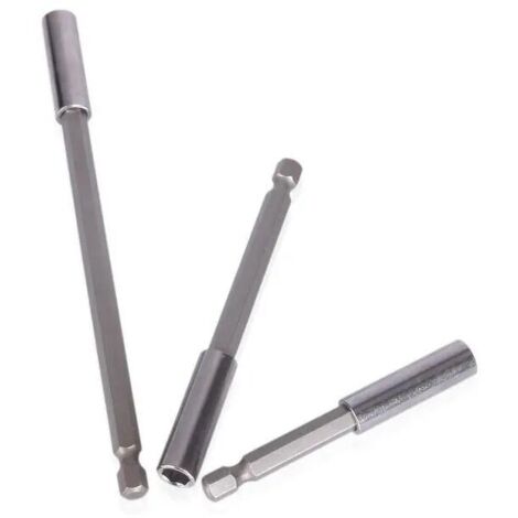 1/4 pouces tige hexagonale porte-embout magnétique tournevis embout barre d'extension 60mm/100mm/150mm，3pcs