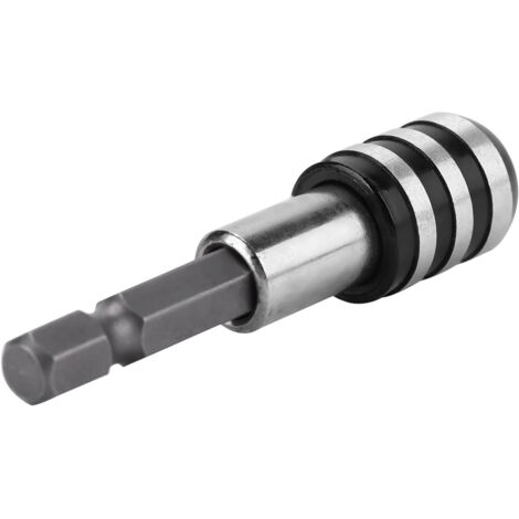 1/4"-Schnellspannfutter für Schraubendreher - 60 mm 3-Nut-Bit (schwarz/weiß)