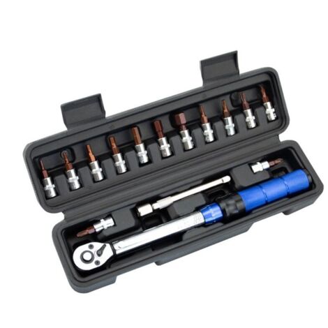 1/4" Torque Wrench 2-24 Nm Adjustable Bicycle Repair Tool Kit Hand Set