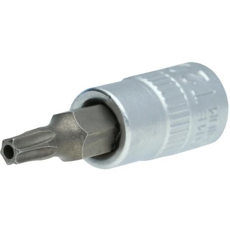 BRILLIANT TOOLS 1/4" Torx-Bit-Stecknuss, mit Stirnlochbohrung, TB20