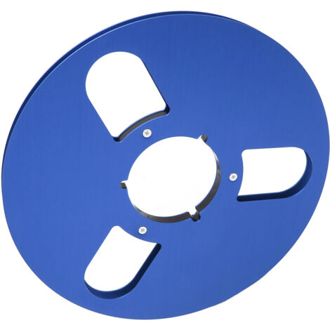 1/4 Zoll 10 Zoll offene Spule aus Aluminiumlegierung mit 3 Löchern für TEAC-Maschine, blaue Farbe
