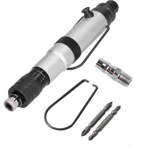 1/4-Zoll-Druckluftschrauber mit Kupplung, einstellbarem Druck und Drehmoment für präzises Schrauben.