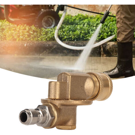 1/4-Zoll-Schnellwechsel-Drehkupplung für 4500-psi-Hochdruckreinigeranschluss, verstellbar, 7 Stufen, aus robustem Kupfer