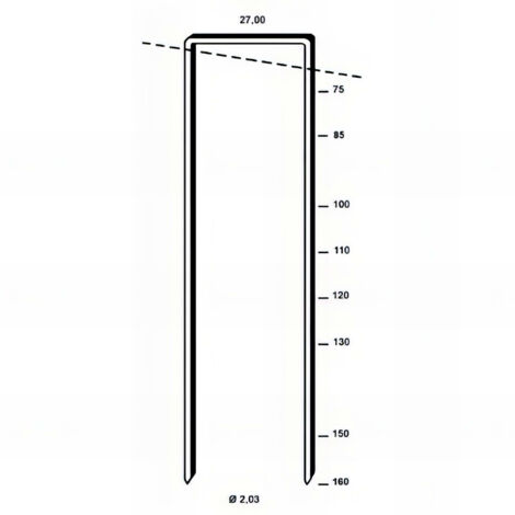 1 450 agrafes galvanisées résinées WP-120 - 27 x 120 x D. 2,03 mm - 6WP1201 - Alsafix
