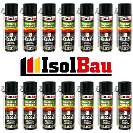 1 -48 Dosen 500 ml Bauschaum Montageschaum Aussprührohr Schaum + Aussprühadapter
